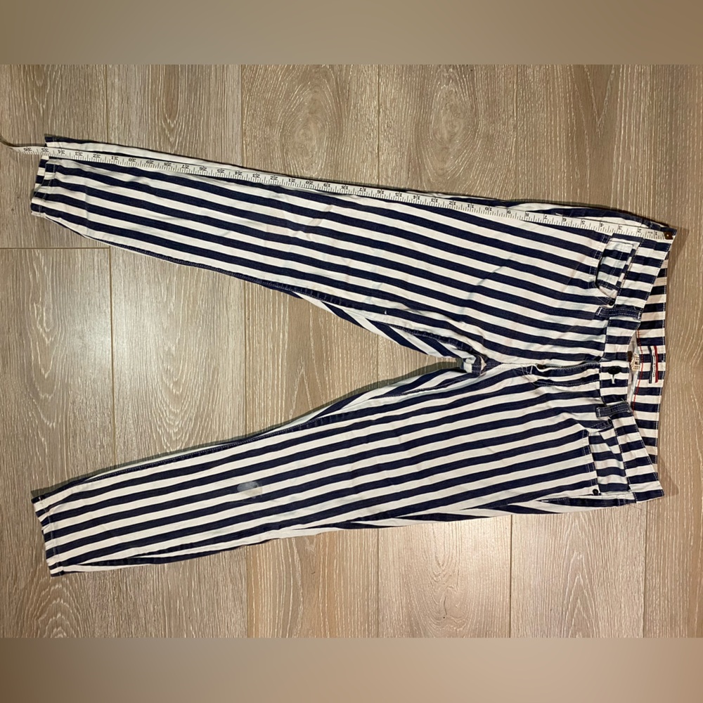 Striped Navy and White Tommy Hilfiger Pants